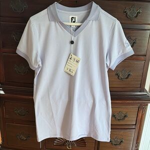 FootJoy Lavender V-Neck Polo